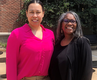 Shaneka Lawson with Venetria Patton, former Dean Purdue College of Liberal Arts and Sciences