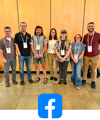 Facebook image with faculty and students at American Ornithological Society.