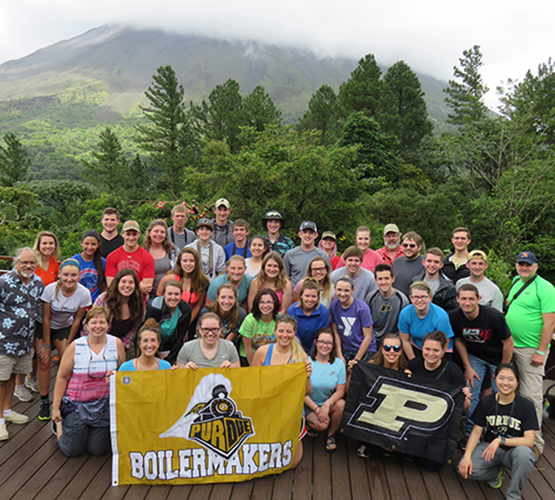 Study abroad group photo from Costa Rica.