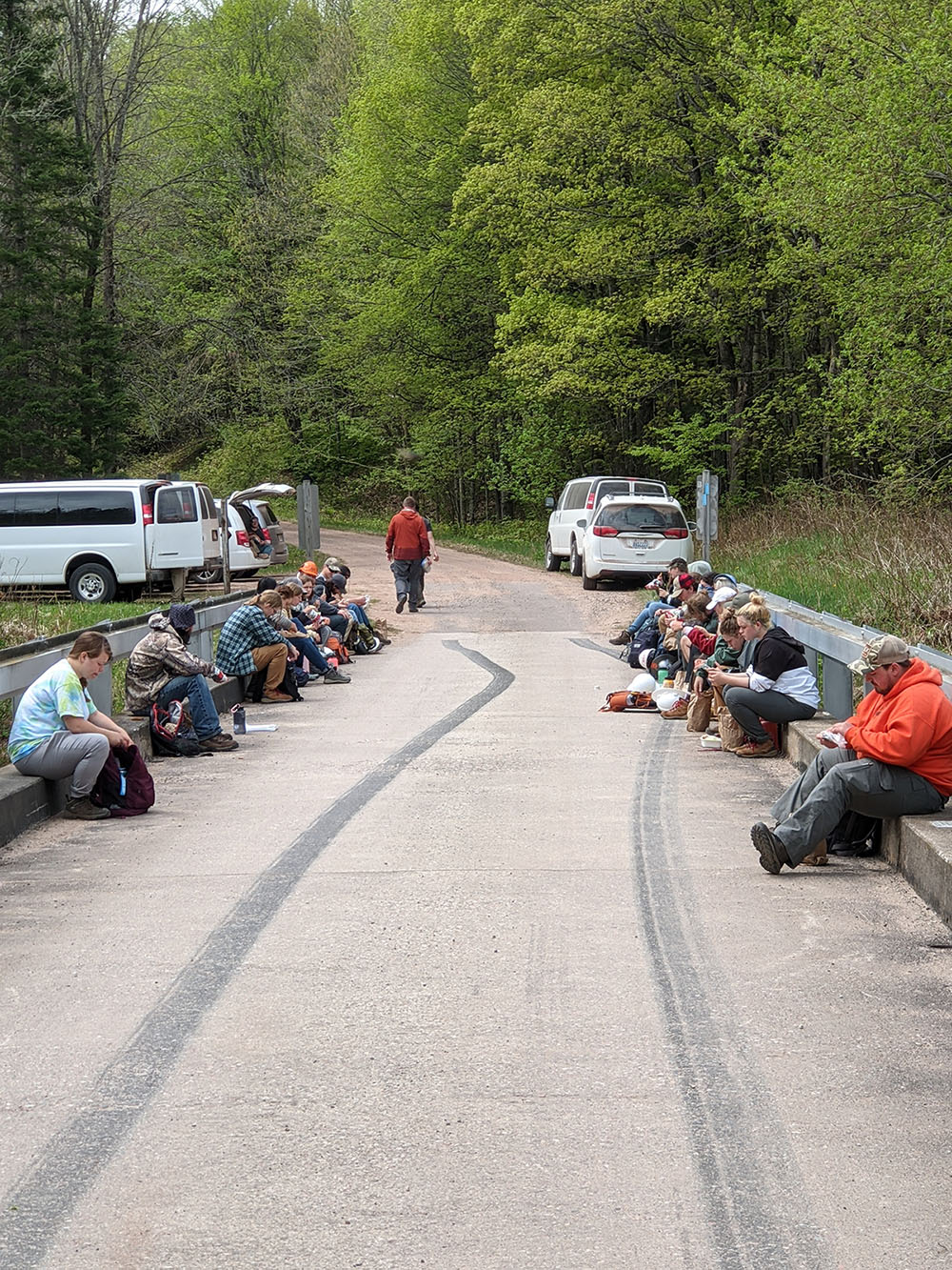 Summer practicum 2021 lunch by the vans