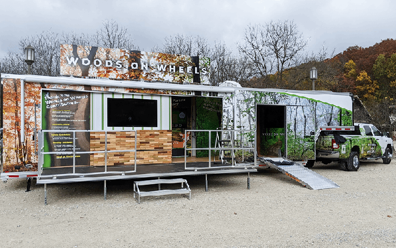 Woods on Wheels travel exhibit, request to have it come to your area.