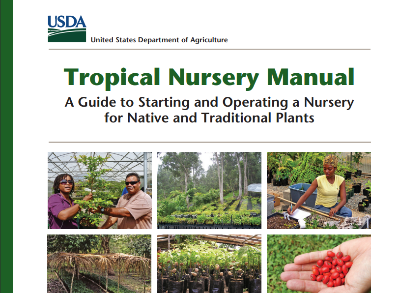 Tropical Nursery Manual cover.