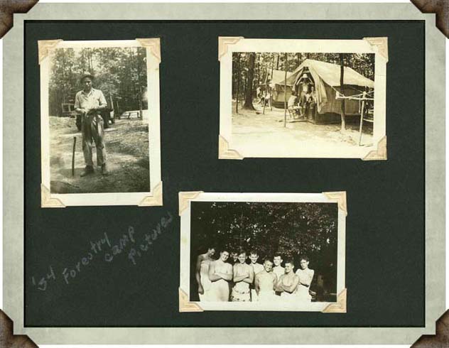 Clement Bryan's Photo Albu Forestry Camp 1934