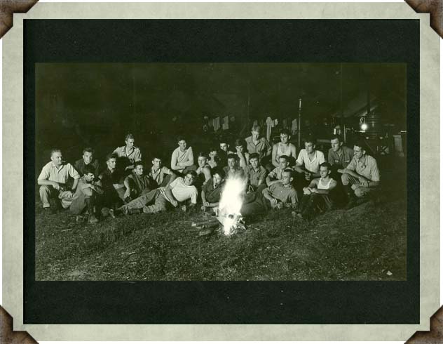 Summer Camp 1935 Side Camp Campfire