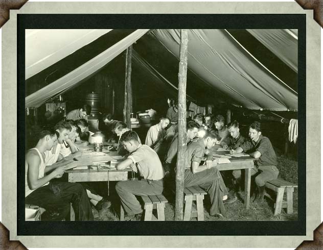 Summer Camp 1935 Side Camp Study Hall