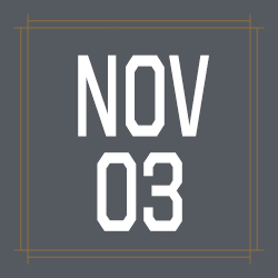 November 3rd date tile