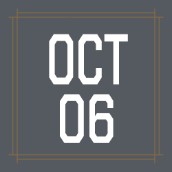 October 6th date tile