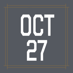 October 27th date tile