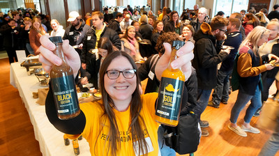Kassandra Julian with Boilermaker Hot Sauce