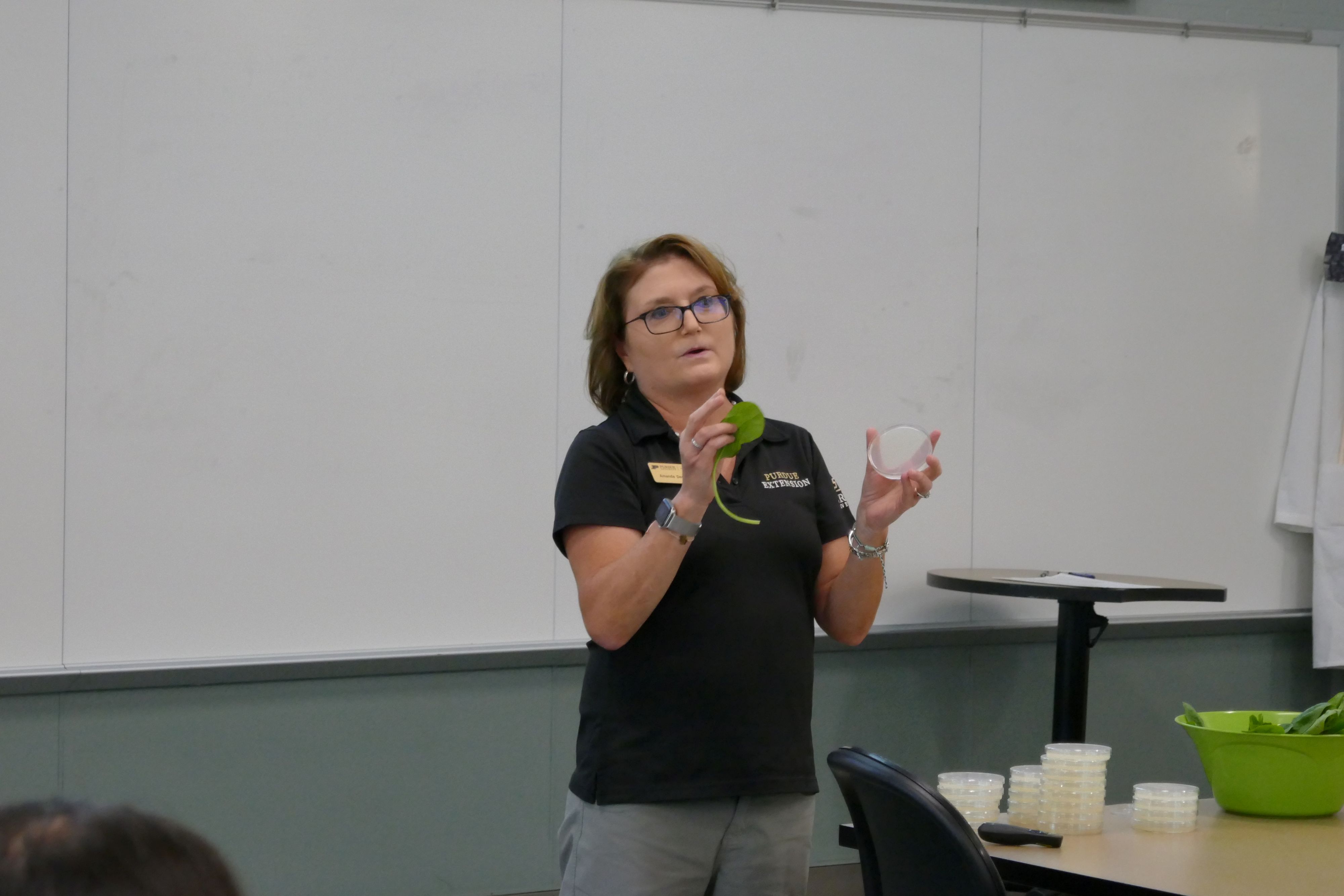 Woman giving a presentation