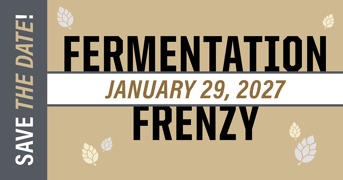 2027 Fermentation Frenzy Save the Date 
