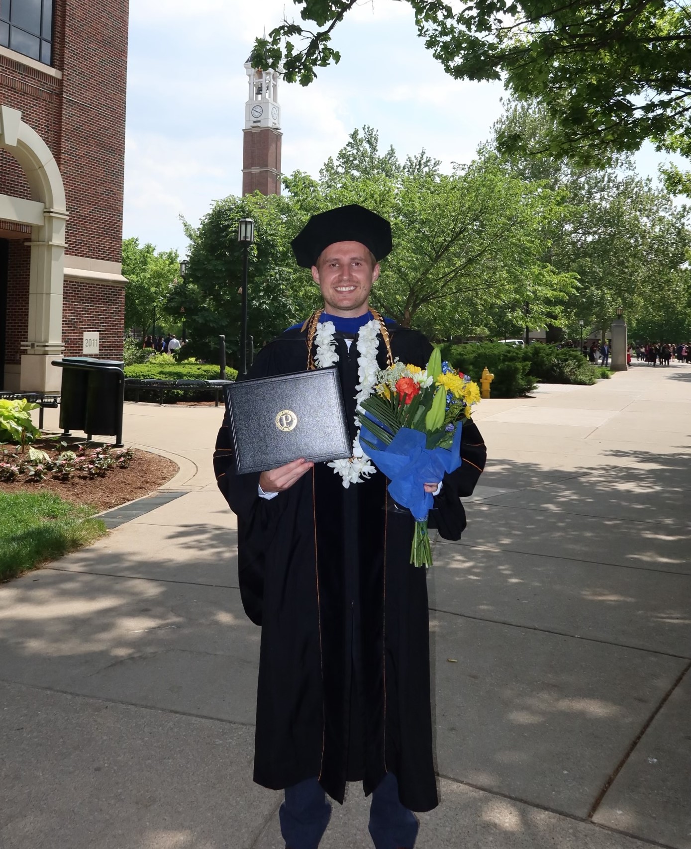 Maxwell Voorn at graduation