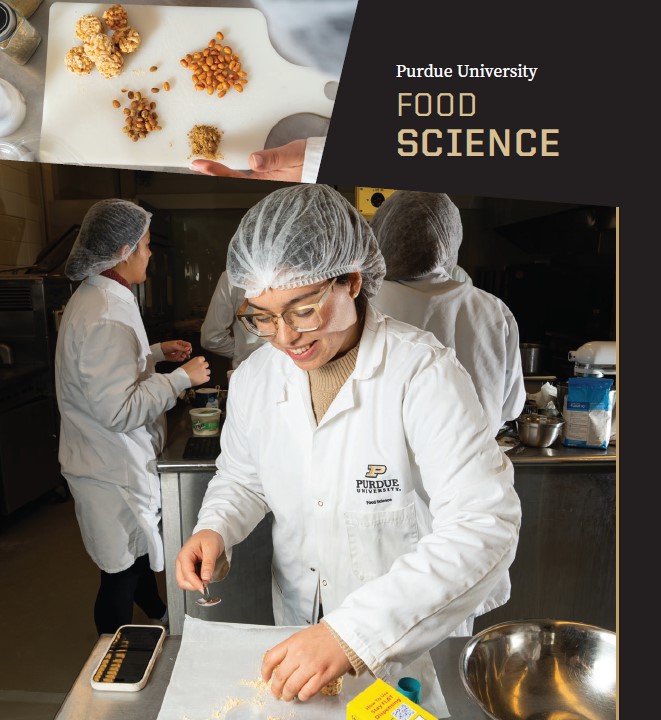 Newsletter Cover - Student preparing soy-based food product