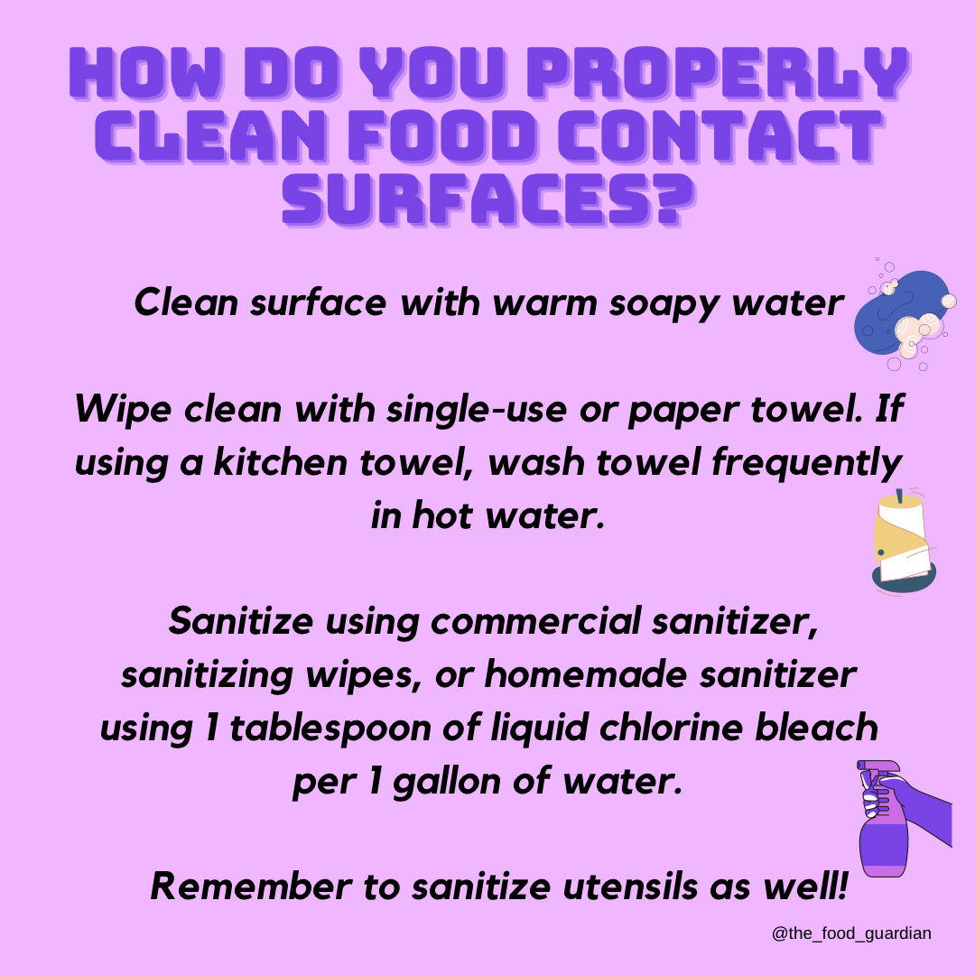 how do you properly clean surfaces?