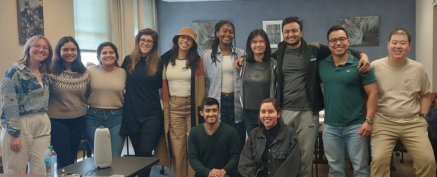 Group photo of grad students