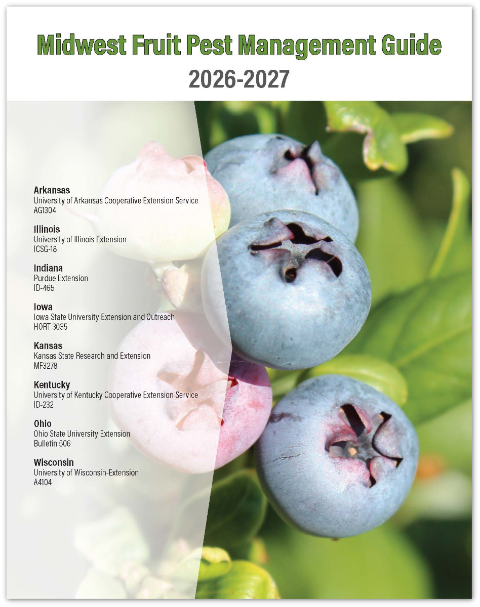 Cover of the Midwest Fruit Pest Management Guide 2026-2027