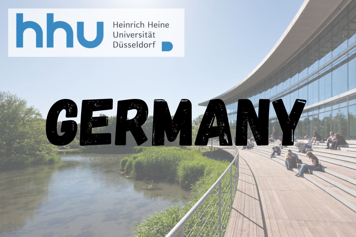 Heinrich Heine University logo and building