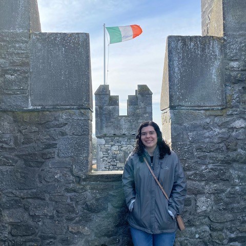 Emily in Ireland at Castle