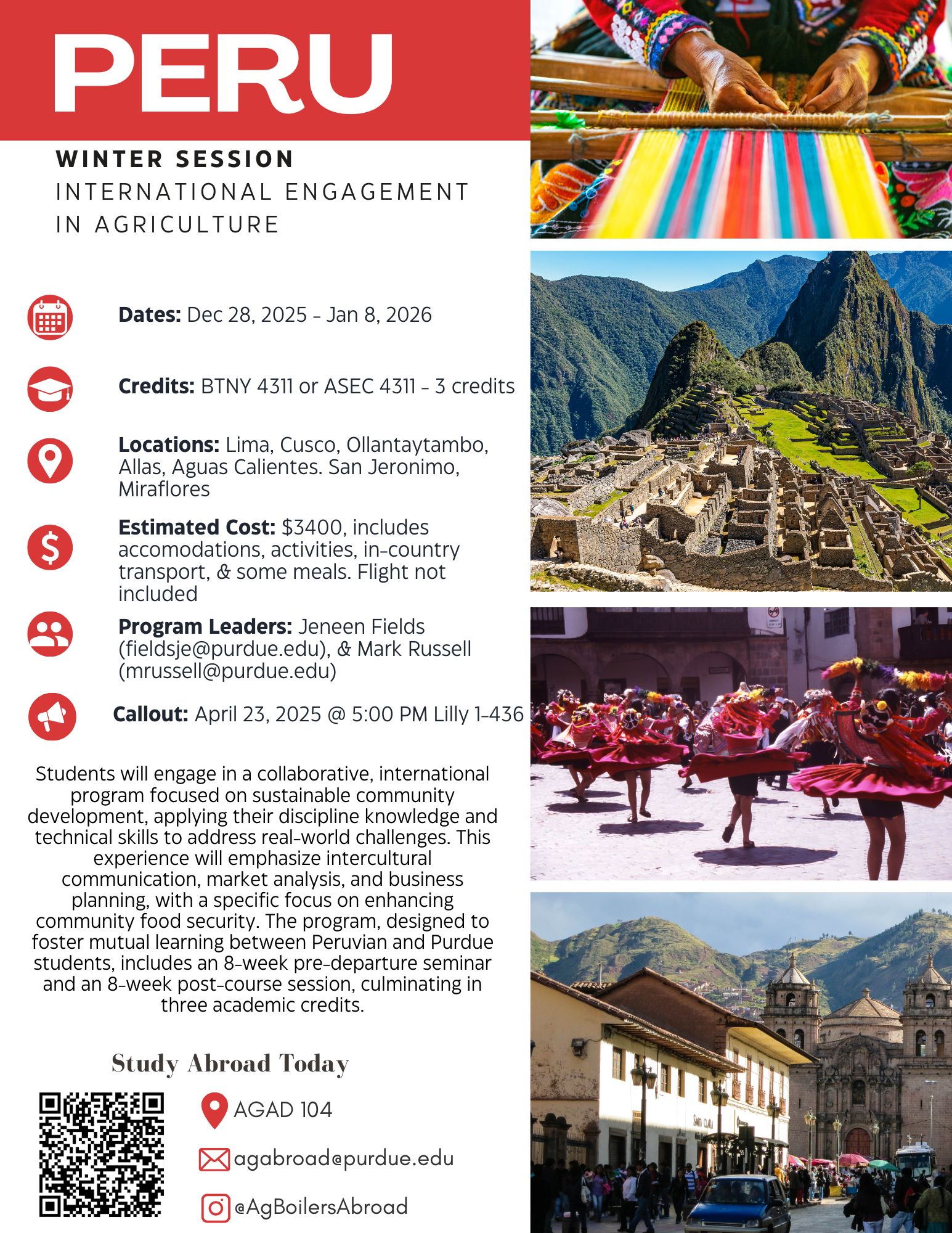 Peru flyer with callout