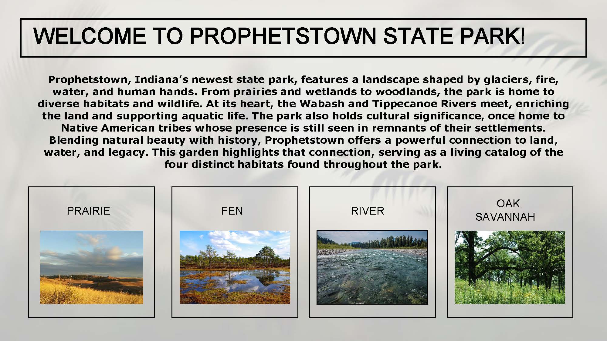 Prophetstown State Park Visitor Center Native Plant Garden