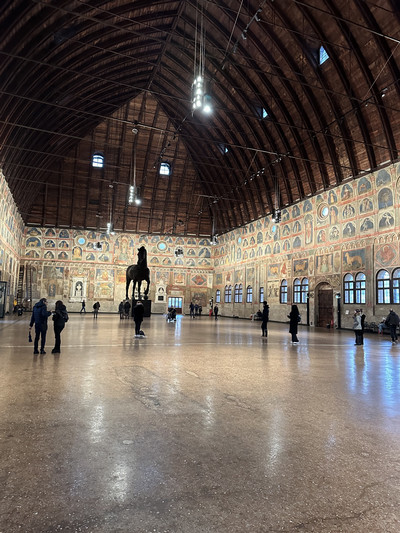 Medieval Courtroom (Palazzo della Regione) in Padua.