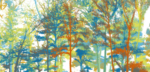 colorful digital trees