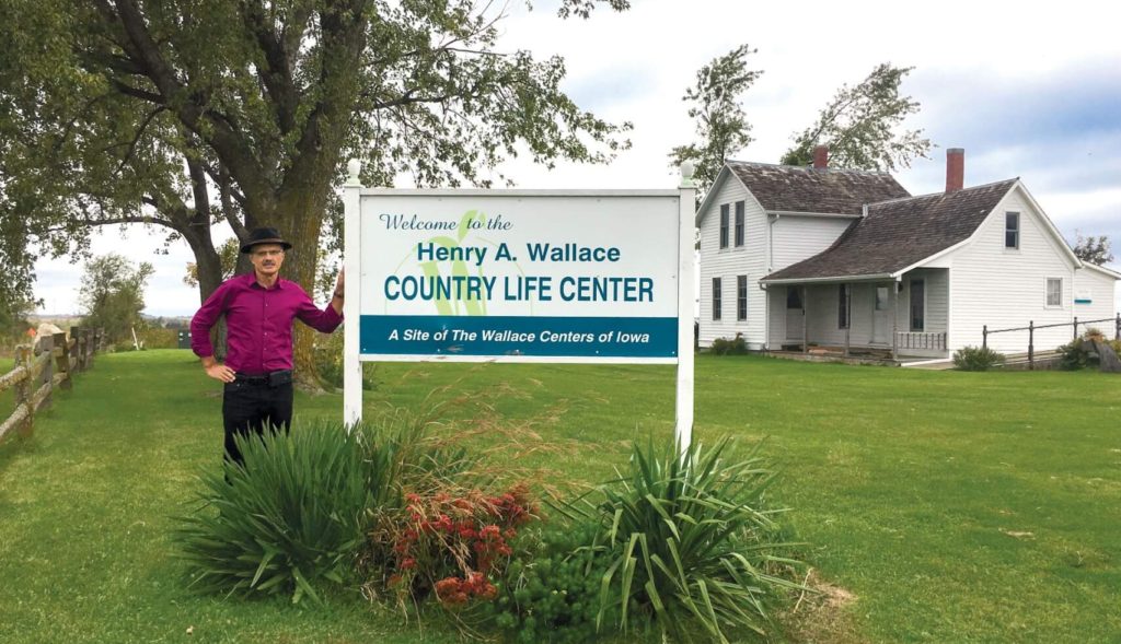 Tony Vyn visited the childhood home of Henry A. Wallace, the namesake of his new chair title.