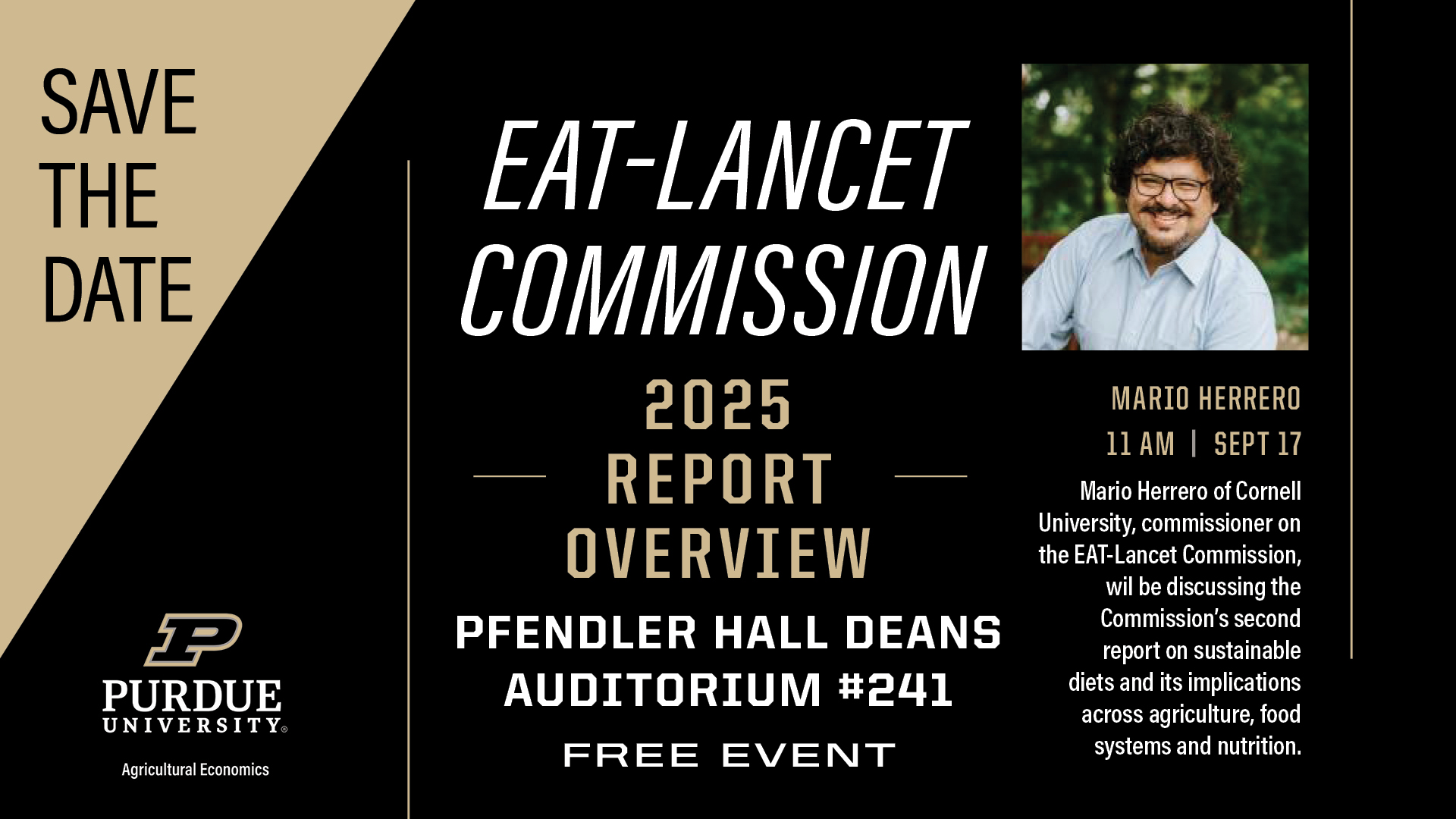 EAT-Lancet Commission 2025 Report Overview featuring Mario Herrero