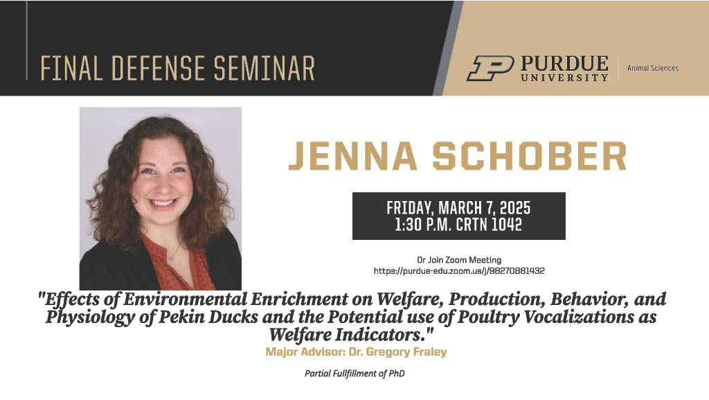 Jenna Schober's final defense flyer