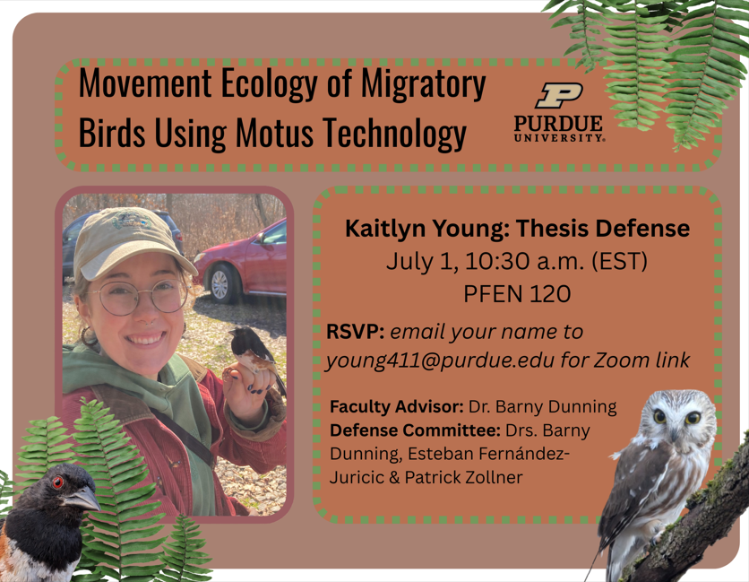 Kaitlyn Young's Thesis Defense Flyer