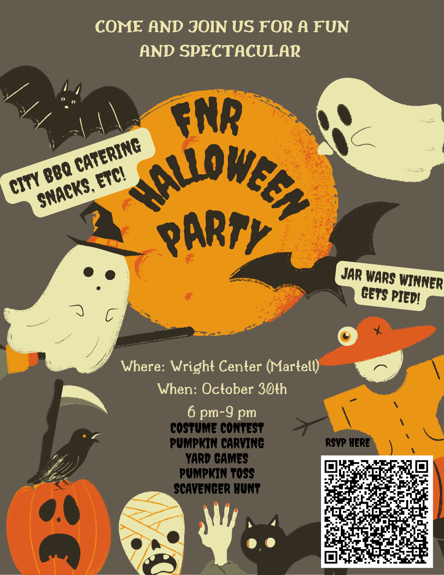 FNR Halloween Party Flyer