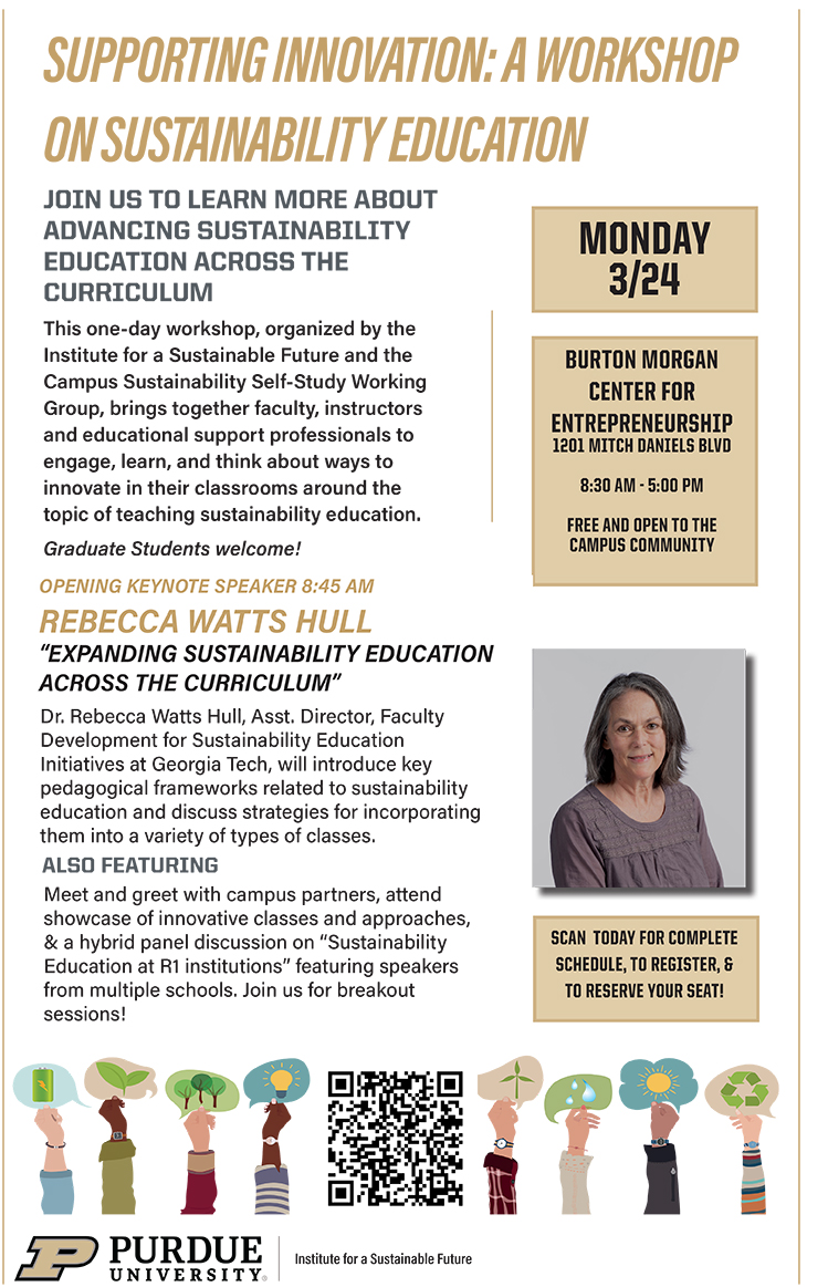 Sustainability Education Workshop flyer