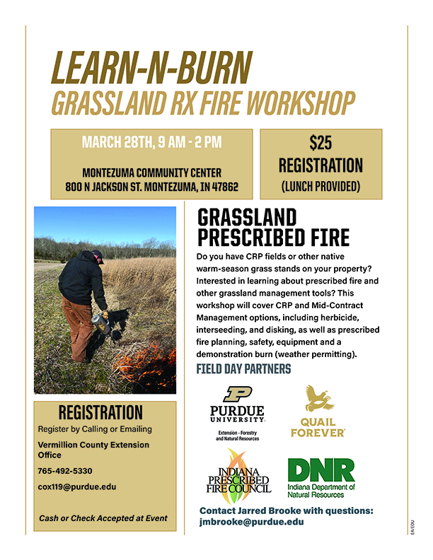 Learn-N-Burn Vermillion event poster