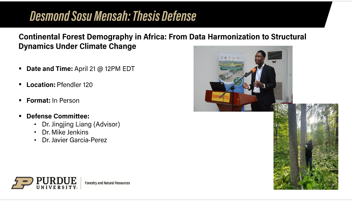 Desmond Sosu Mensah Thesis Defense Flyer