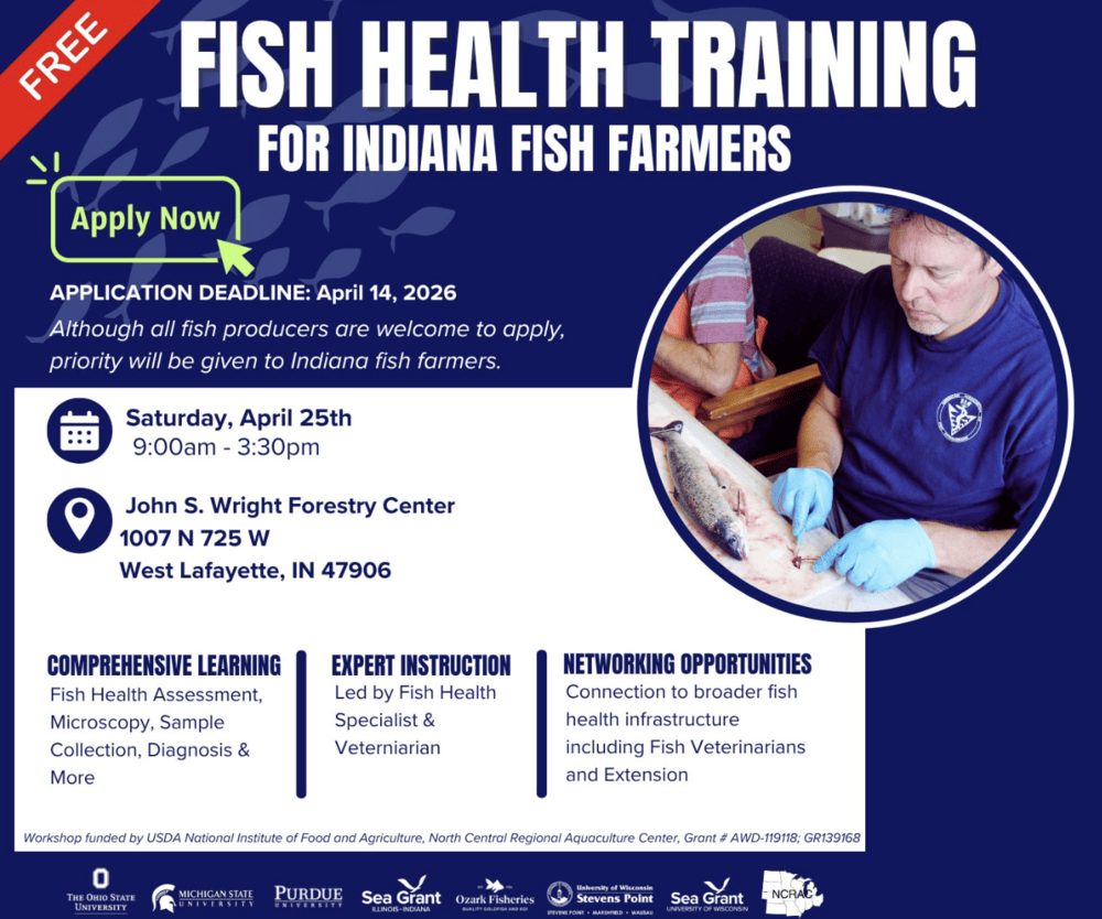 Flyer for Fish Health Workshop event