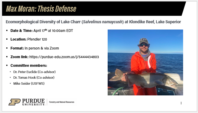 Max Moran Thesis Defense flyer.