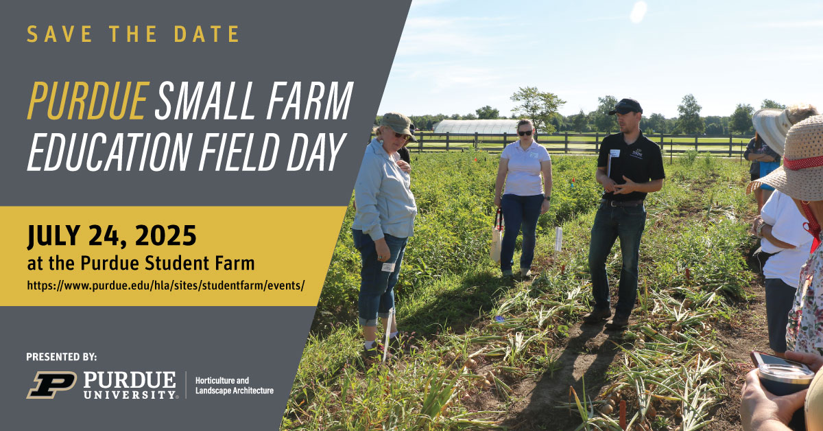 Purdue Small Farm Education Field Day Flyer