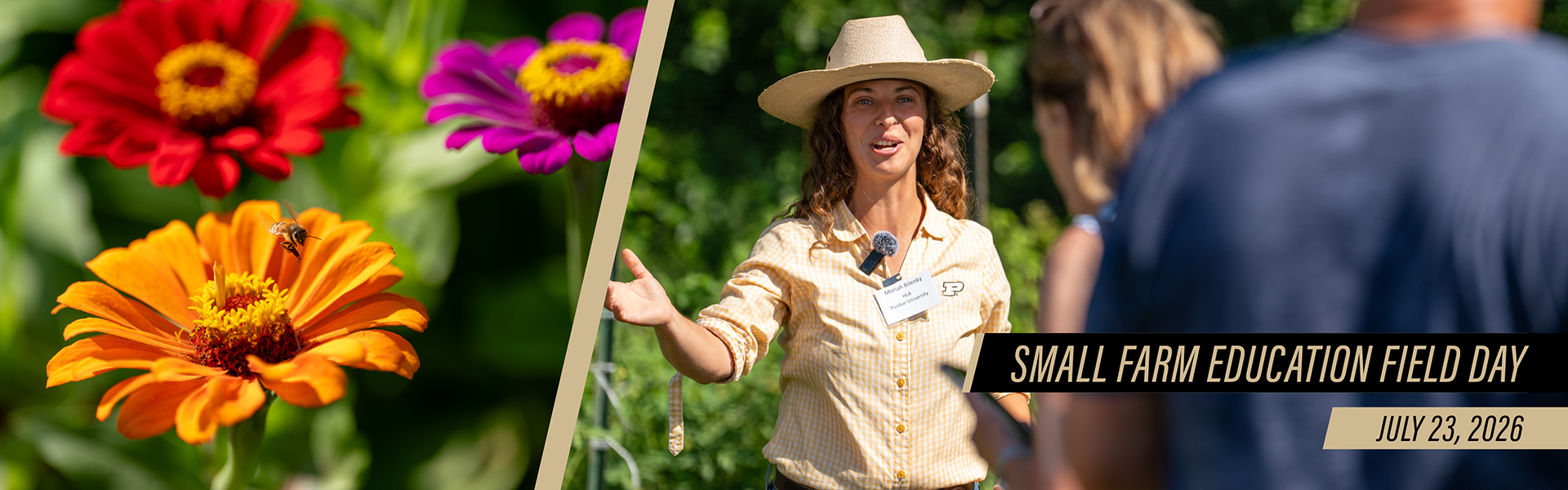 Graphic for the Purdue Small Farm Education Field Day