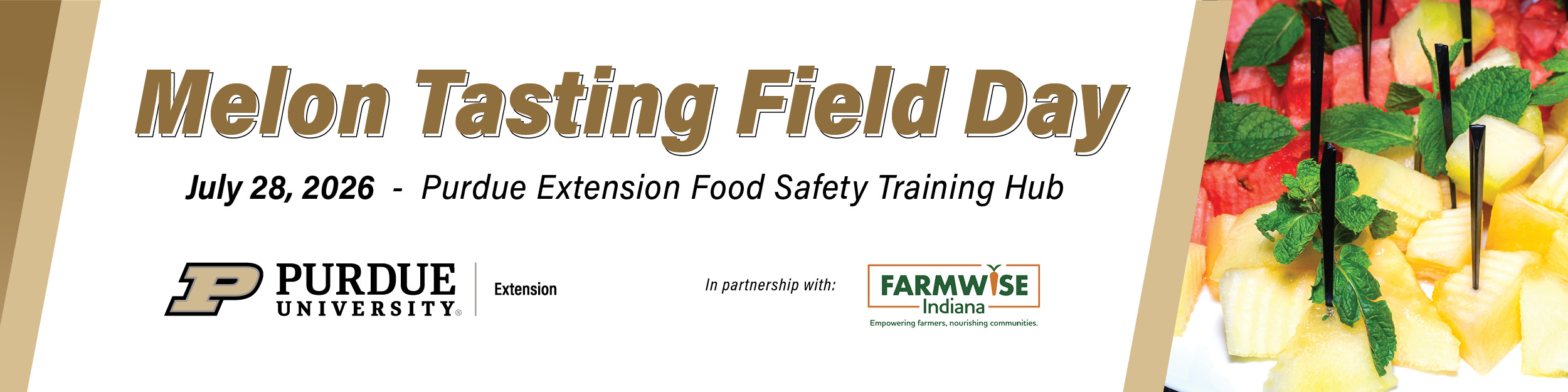 Melon Tasting Field Day banner graphic
