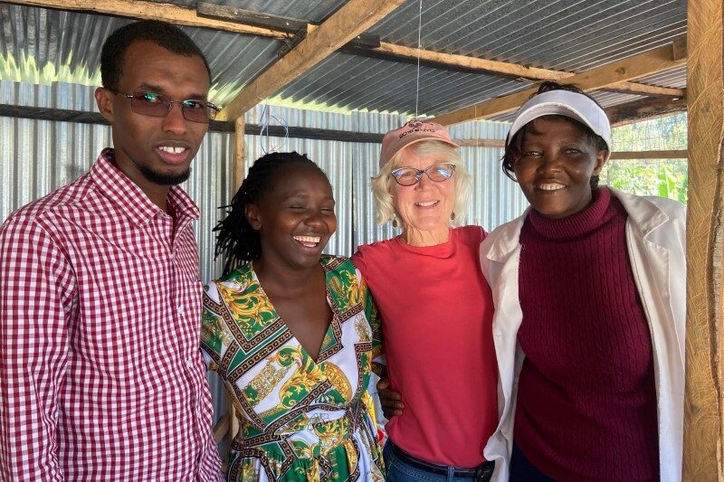 Dr. Kathleen Colverson with Kenyan colleagues.
