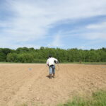 Image of a man working on a field