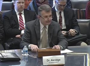 Jay Akridge testifies at Congress