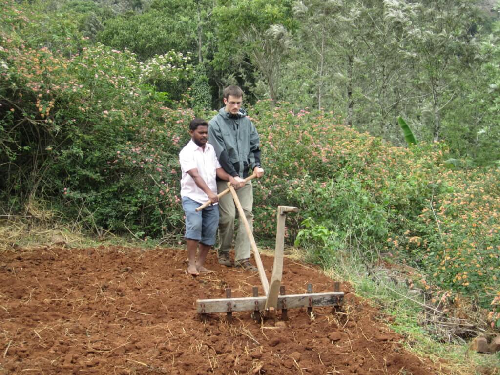 Men working on the field