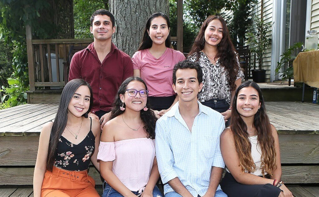 group of student posing for picture