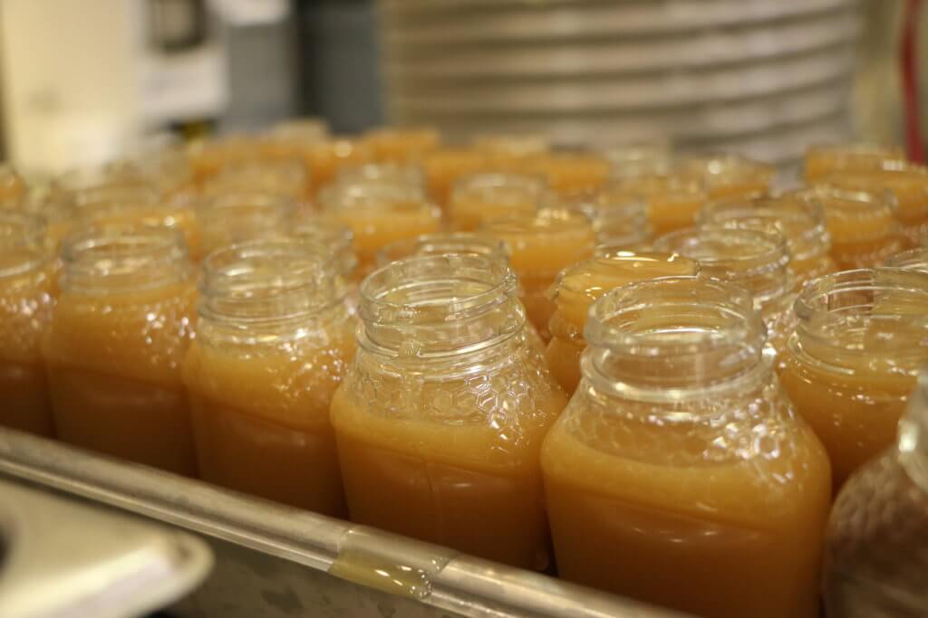honey jars full of honey