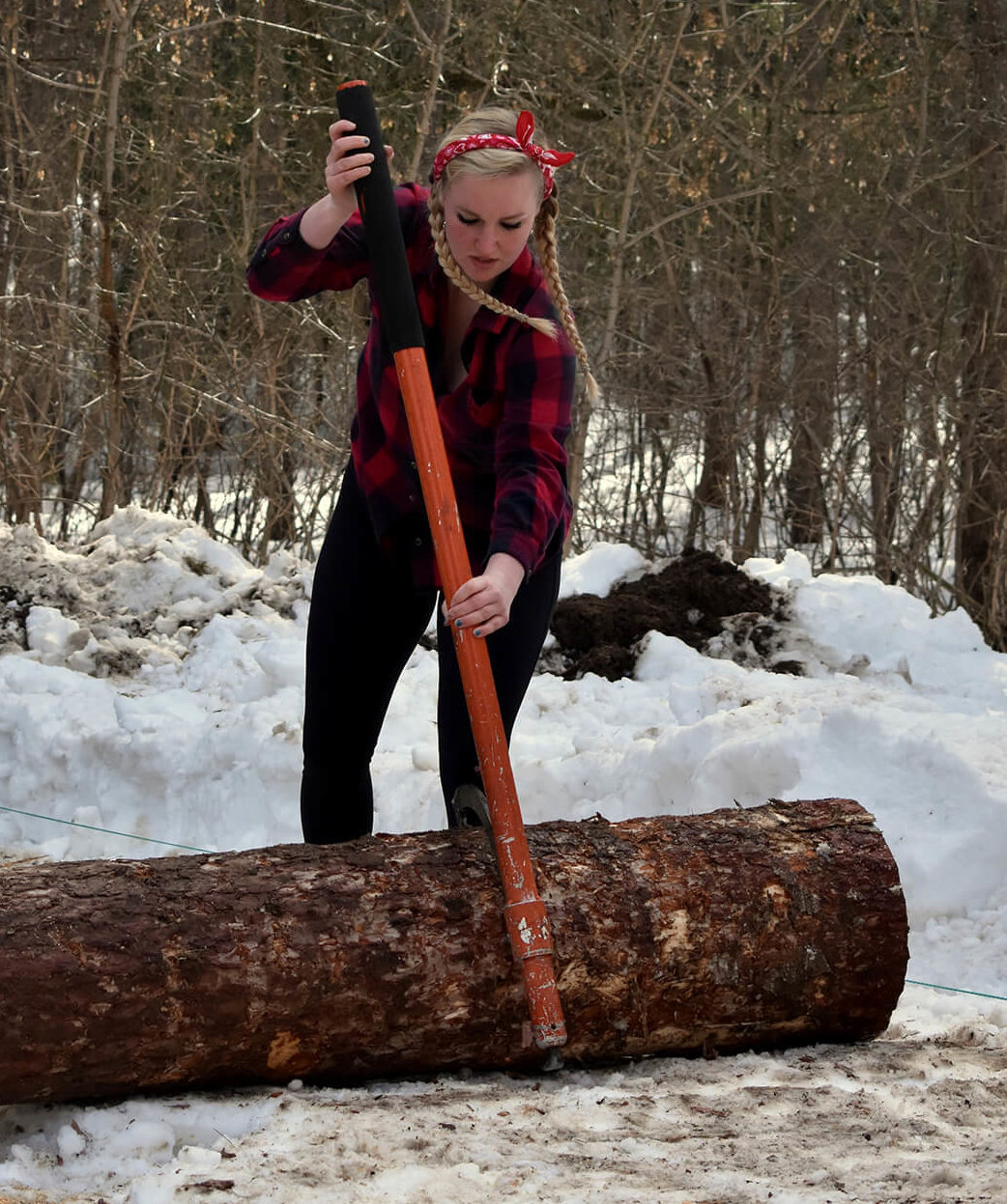 Brummet outdoors at the annual Midwestern Forester's Conclave