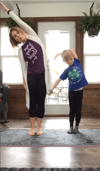 A 4-H educator offers yoga classes for followers at home.
