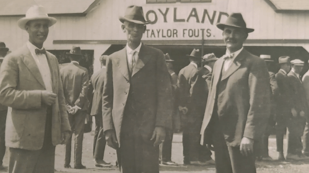 Taylor, Finis and Noah Fouts posing for picture, photo from 1920