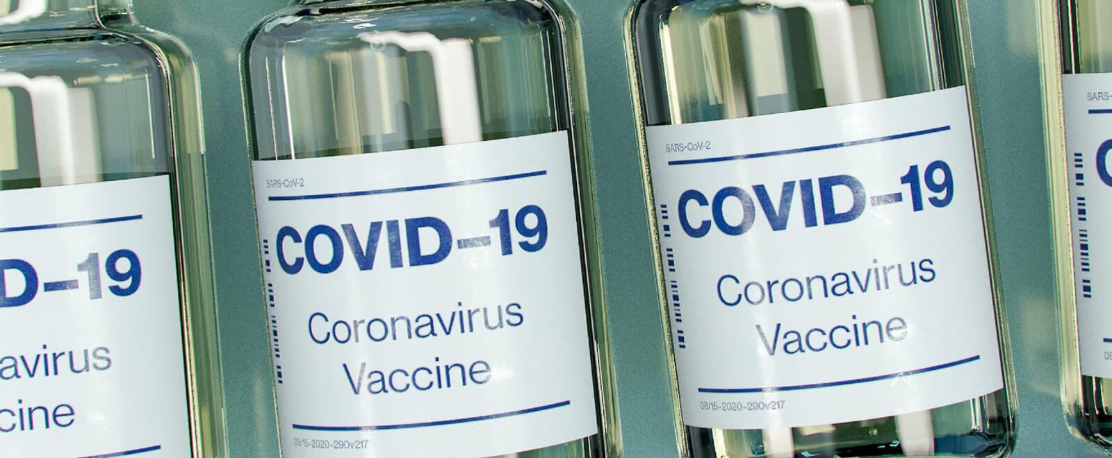 COVID labelled bottles