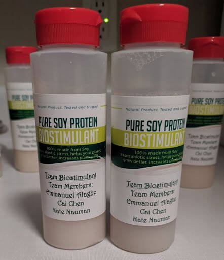 soy protein biostimulant bottles